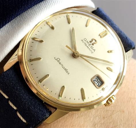 omega watches 18k 0.750|omega 18k gold men's watch.